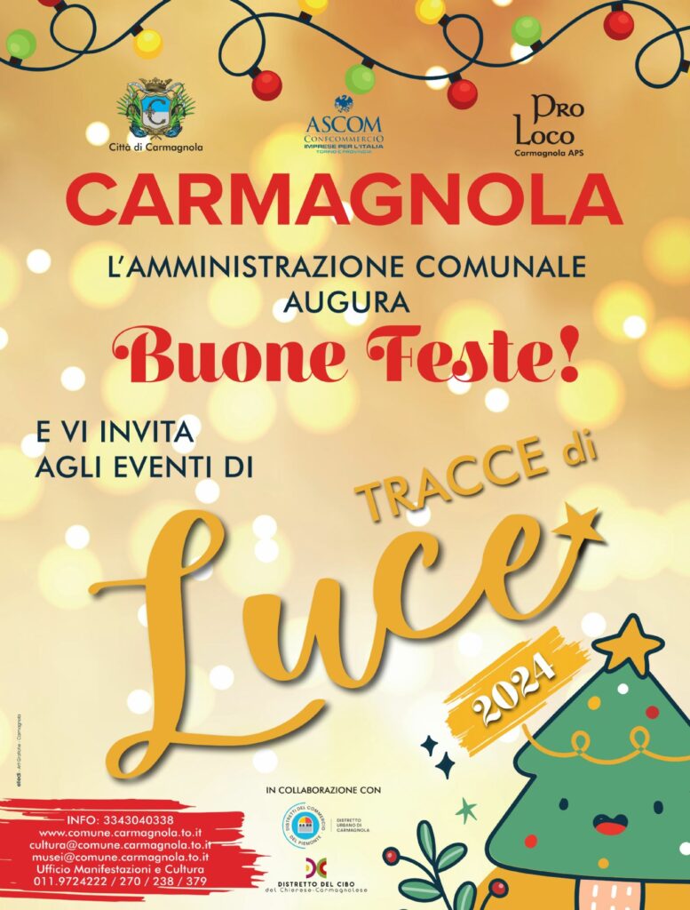 Locandina Tracce di Luce a Carmagnola